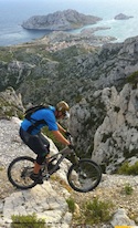 VTT dans les calanques