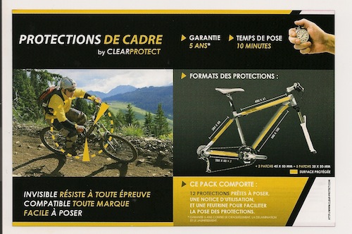 Protection cadre VTT