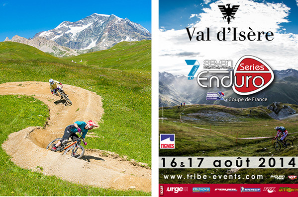 Affiche Enduro Series Coupe de France 2014 Val d'Isère Affiche Enduro Series Coupe de France 2014 Val d'Isère